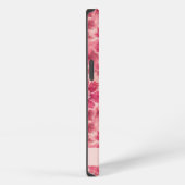 Custom Pink Floral Coquette iPhone Hoesje (Rechterkant)
