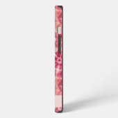 Custom Pink Floral Coquette iPhone Hoesje (Linkerkant)