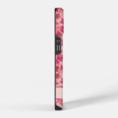 Custom Pink Floral Coquette iPhone Hoesje (Rechterkant)