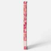 Custom Pink Floral Coquette Samsung Galaxy Hoesje (Linkerkant)