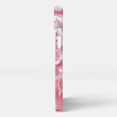 Custom Pink Floral iPhone Case| Schattige| Roze en Hoesje (Linkerkant)