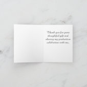 Custom Pink Girls Afstudeerfeest Bedankkaart (Binnen)