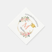 Custom Pink Girls Afstudeerfeest Servet (Hoek)