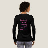 Custom PINK I Am Tri-Blend Shirt (Achterkant)