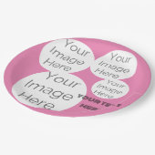 Custom Pink Photo Collage Paper Bord Voeg 4 foto t (Gekanteld)