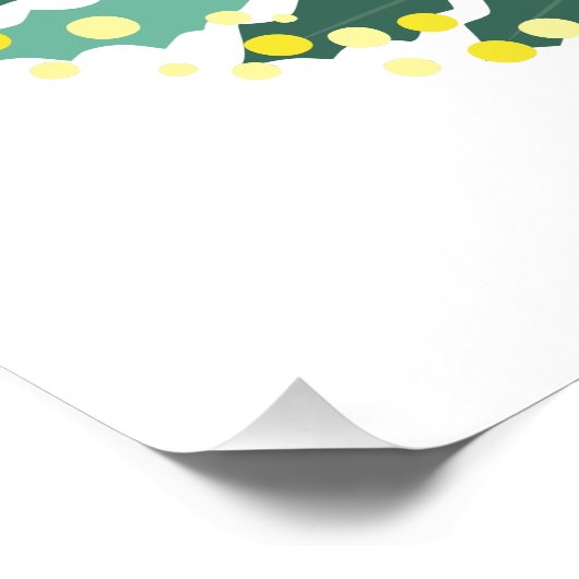 Custom Pink Poodle Silhouette Christmas Poster (Hoek)