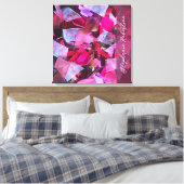 Custom Pink Purple Red Abstract 3D Effect Maximal Canvas Afdruk (Insitu (Slaapkamer))