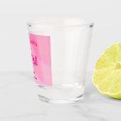 Custom PinkSwirls 21st Shot Glass Shot Glas (Rechts)