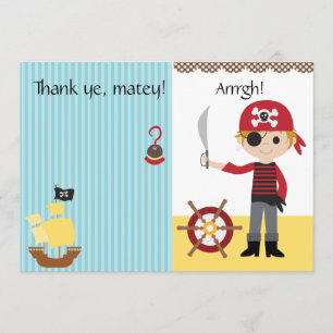 Custom Pirate Boy Bedankt
