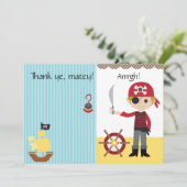 Custom Pirate Boy Bedankt (Staand voorkant)