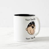 Custom Pirate Brown Mok -  (Voorkant rechts)