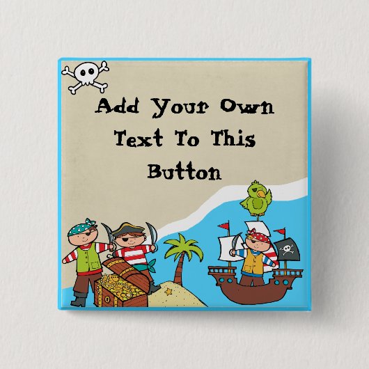 Custom Pirate Party Button (Voorkant)