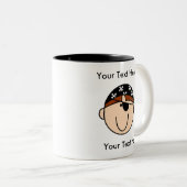 Custom Pirate Red Mok -  (Voorkant rechts)