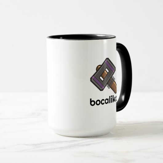 Custom Pixel Hammer Logo Mug – Editable Text Mok (Voorkant rechts)
