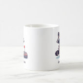 Custom Pixel Raccoon With Joystick Koffiemok (Center)