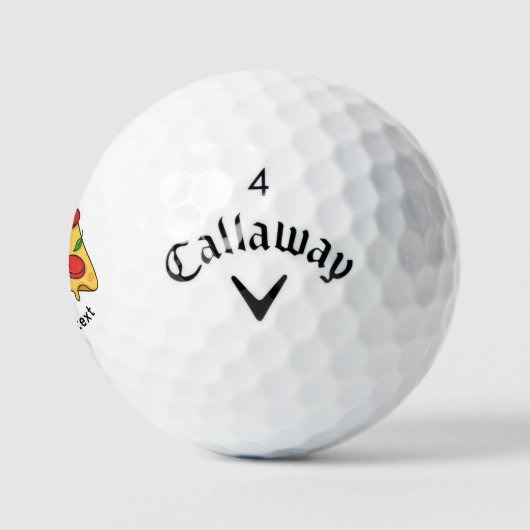 Custom Pizza Design Golf Ball Gift - Callaway  Golfballen (Logo)