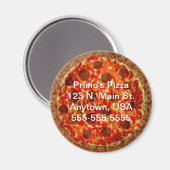 Custom Pizzeria Pizza Promotion Magnet (Voorkant / Achterkant)