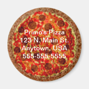 Custom Pizzeria Pizza Promotion Magnet