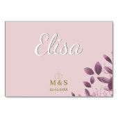 Custom Place Cards Personalized Wedding Kaart (Voorkant)