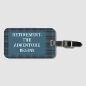 Custom Plaids Retirement Revel Gifts for Dad Bagagelabel (Voorkant (horizontaal))