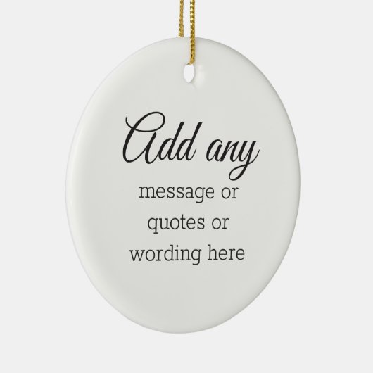 CUSTOM Plain Elegant White Keramisch Ornament (Rechts)