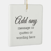 CUSTOM Plain Elegant White Keramisch Ornament (Rechts)