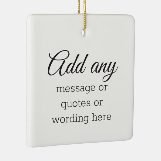 CUSTOM Plain Elegant White Keramisch Ornament (Rechts)