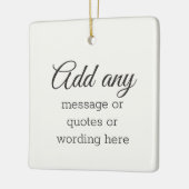 CUSTOM Plain Elegant White Keramisch Ornament (Links)