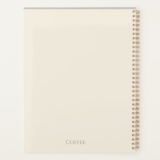 Custom Planner | 21,59cm x 27,9 cm | Gepersonalise (Achterkant)