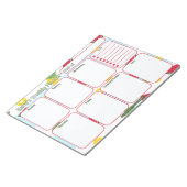 Custom Planner | ananas watermeloen patroon Notitieblok (Schuin)