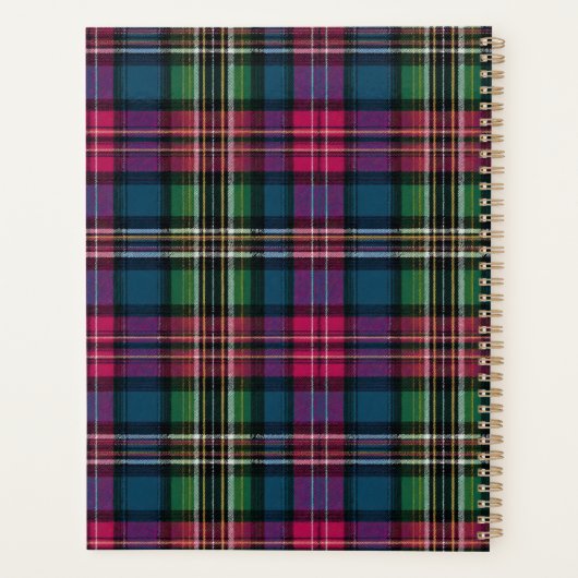 Custom Planner Gingham Pattern Style (Achterkant)