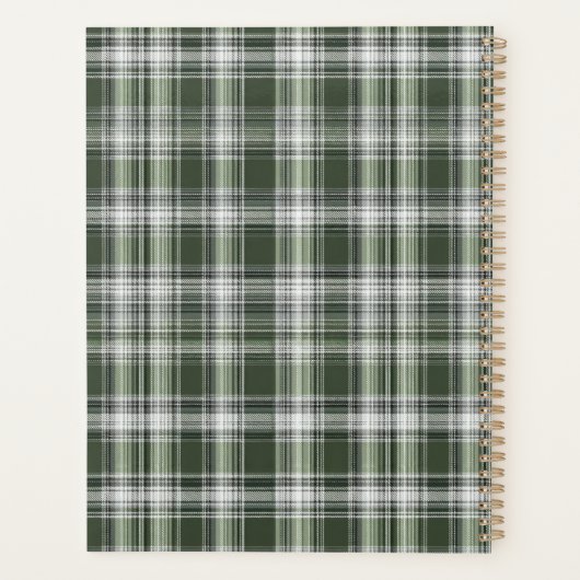 Custom Planner Gingham Pattern Style (Achterkant)