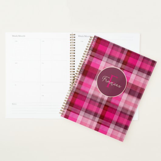 Custom Planner Gingham Pattern Style (Display)
