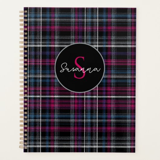 Custom Planner Gingham Pattern Style (Voorkant)