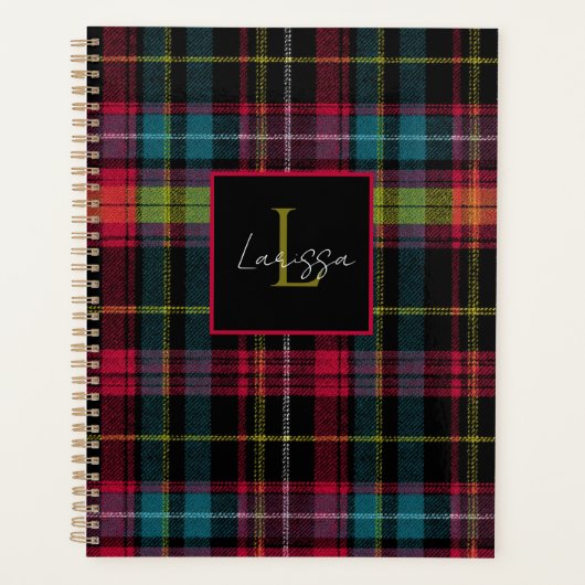 Custom Planner Gingham Pattern Style (Voorkant)