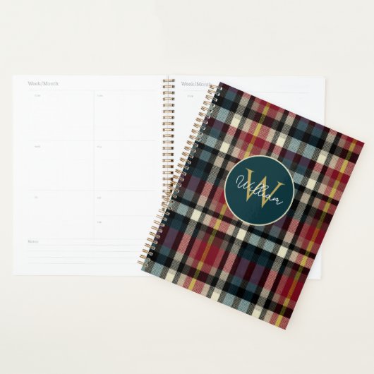 Custom Planner Gingham Pattern Style (Display)