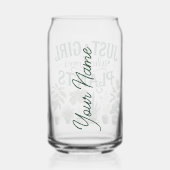 Custom Plant Lover v.2 Drinkware Set Blikvorm Glas (Achterkant)
