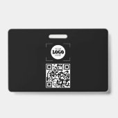 Custom plastic name badge logo QR code ID badge (Achterkant)