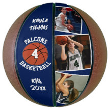 Custom Player Foto, Nummer en Team Navy Blauw