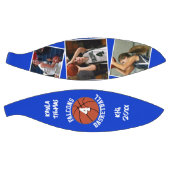 Custom Player Foto's Team Naam en Nummer Blauw Basketbal (Panelen)