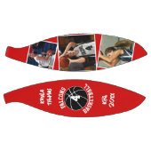 Custom Player Foto's Team Naam en Nummer Rood Basketbal (Panelen)