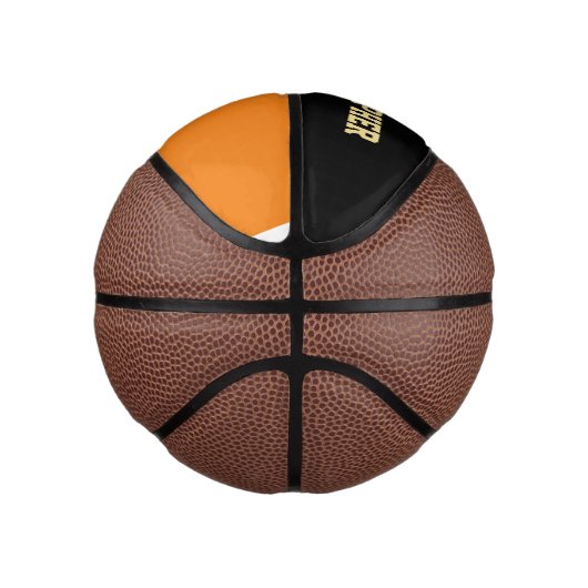 Custom Player Team Clubnaam Nummer Monogrammed Basketbal (Rechts)