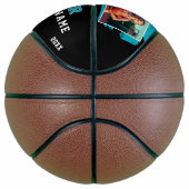 Custom Player's Name Number Team 2 Photo Basketbal (Rechts)