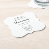 Custom Please Do Not Take My Drink Wedding  Kartonnen Onderzetters (Gekanteld)