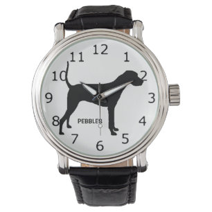 CUSTOM Plott Hond Silhouet Horloge