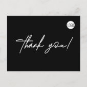 Custom Plumber Business Logo Eenvoudig bedankt Briefkaart (Voorkant)