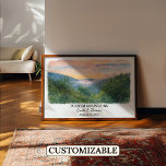 Custom Pocono Mountains Wall Art, Pennsylvania Poster<br><div class="desc">Turn your favorite journey into a lasting piece of art. This personalized watercolor travel poster captures the feeling of a place that means something special to you — whether it was a romantic getaway, a family vacation, a honeymoon, or a once-in-a-lifetime adventure. Designed to celebrate memories, this artwork transforms a...</div>