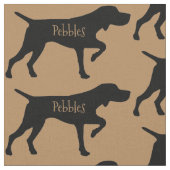 Custom Pointer Dog Fabric Stof (Close Up)