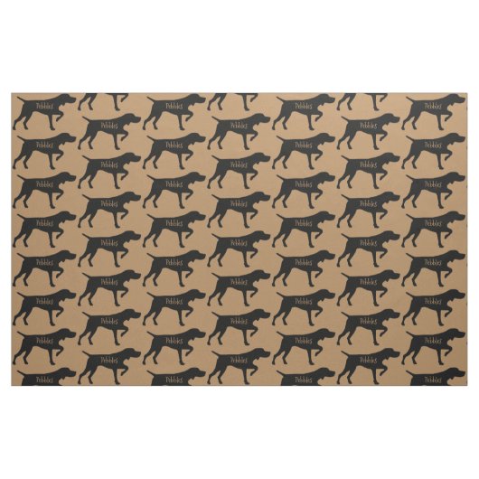 Custom Pointer Dog Fabric Stof (Fat Quarter)