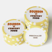 CUSTOM POKER CHIPS - BOURBON is Comfort Food (Opstapeling)